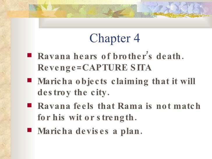 Notes from the Ramayana